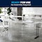 Flash Furniture Rectangle Fold Training Table, Wht, 18X96, 18" W, 96" L, 29" H, Plastic Top, White DAD-YCZ-244-2-GW-GG - alternate 6